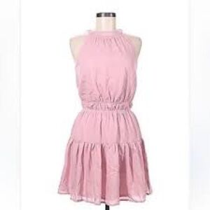 Japna Pink high neck dress